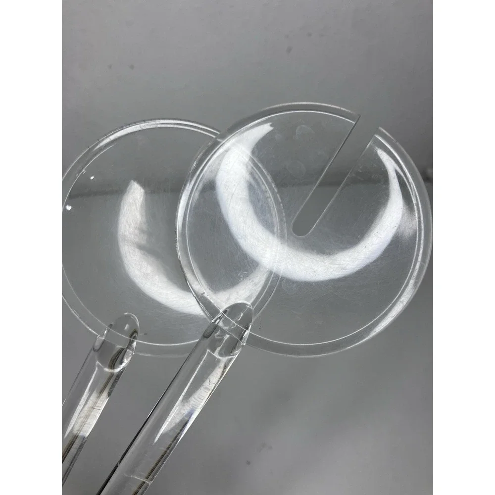 Lucite Salad 2 Piece Serving Set Mid Century Modern 11